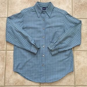 GAP Button Down Gingham Shirt Blouse